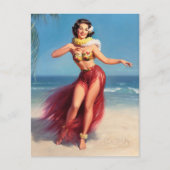 Aloha Pin Up Briefkaart (Voorkant)