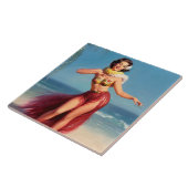 Aloha Pin Up Tegeltje (Zijkant)