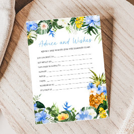 Aloha Pineapple Baby Shower Advice and Wishes Game