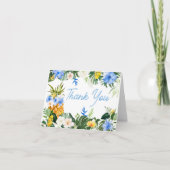 Aloha Pineapple Baby Shower Bedankkaart (Voorkant)