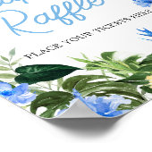 Aloha Pineapple Baby Shower Diaper Raffle Sign Poster (Hoek)