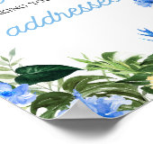 Aloha Pineapple Baby Shower Envelope Station Sign Poster (Hoek)