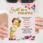 Aloha Pineapple Baby shower Uitnodiging