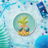 Aloha Pineapple Birthday Paper Bord Tropische Luau (Feest)