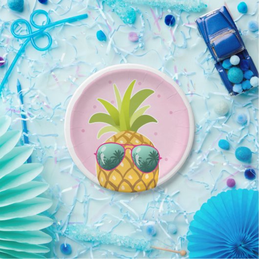 Aloha Pineapple Birthday Paper Bord Tropische Luau (Feest)