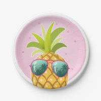 Aloha Pineapple Birthday Paper Bord Tropische Luau
