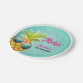 Aloha Pineapple Birthday Paper Bord Tropische Luau (Gekanteld)