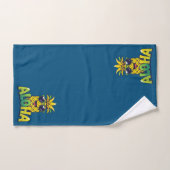 Aloha Pineapple Collectie Blauwgroen Badkamer Hand Bad Handdoek (Handdoek)