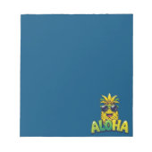 Aloha Pineapple Collectie Blauwgroen Notitieblok (Voorkant)