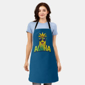 Aloha Pineapple Collectie Blauwgroen Schort (Gedragen)