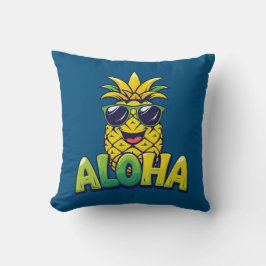 Aloha Pineapple Collectie Blauwgroen Sierkussen