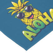 Aloha Pineapple Collectie Blauwgroen Tafelloper (Hoek)