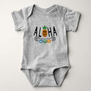 Aloha Pineapple Design - Baby Jersey Bodysuit