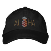 Aloha Pineapple Embroidery Graphic on Pet (Voorkant)