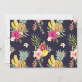 Aloha Pineapple en Hibiscus Tropisch Baby shower Kaart (Achterkant)