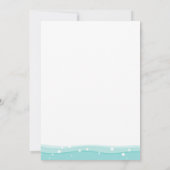 Aloha Pineapple Flamingo Birthday Invitation Pink Kaart (Achterkant)