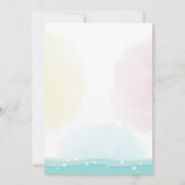 Aloha Pineapple Flamingo Birthday Invitation Pink Kaart (Achterkant)