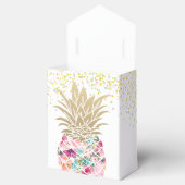 Aloha Pineapple Floral Birthday Favor Box Bedankdoosjes (Geopend)
