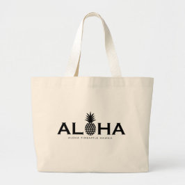 ALOHA PINEAPPLE HAWAII GROTE TOTE BAG
