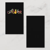 Aloha Pineapple Hawaii Surfer Holiday Visitekaartje (Voorkant / Achterkant)