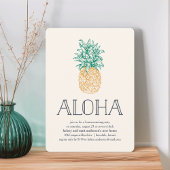 Aloha Pineapple Housewarming Party Invitation Kaart