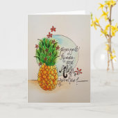 Aloha Pineapple Kaart (Gele Bloem)