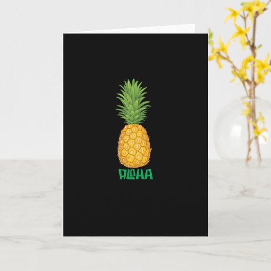Aloha Pineapple Kaart (Gele Bloem)