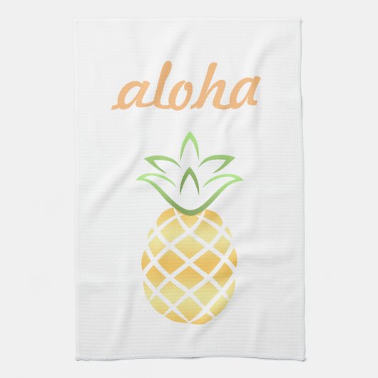 Aloha Pineapple Kitchen Towel Theedoek (Verticaal)