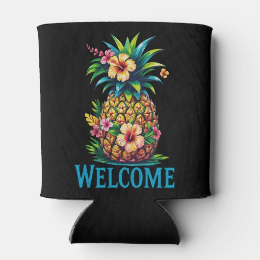 Aloha Pineapple Koelbox House Party Gift Blikjeskoeler (Achterkant)