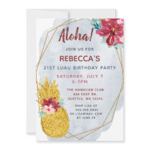 Aloha Pineapple Luau Birthday Party