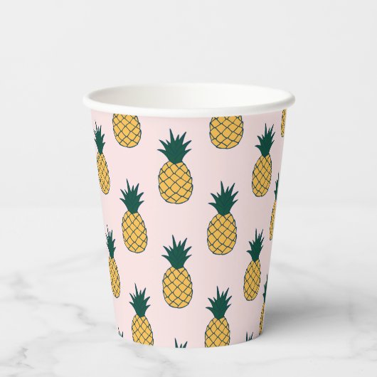 Aloha Pineapple Papieren Bekers (Achterkant)