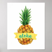 Aloha Pineapple Print