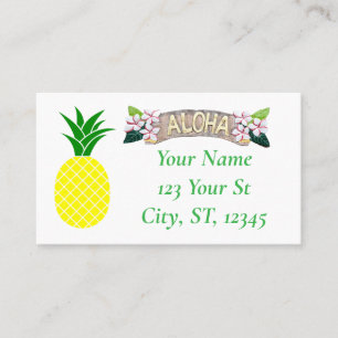 Aloha Pineapple Thunder_Cove Visitekaartje