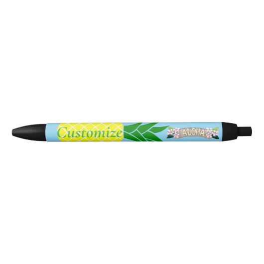 Aloha Pineapple Thunder_Cove Zwarte Inkt Pen (Voorkant)