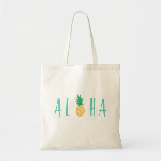 Aloha Pineapple Tropical Canvas tas (Voorkant)