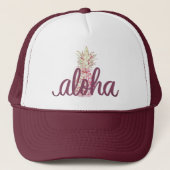 Aloha Pineapple Trucker Hat Trucker Pet (Voorkant)