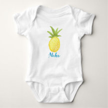 Aloha Pineapple Waterverf Baby Shirt