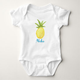 Aloha Pineapple Waterverf Baby Shirt