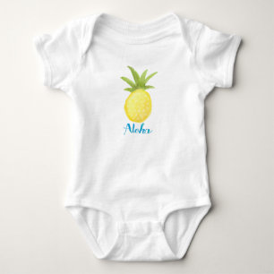 Aloha Pineapple Waterverf Baby Shirt