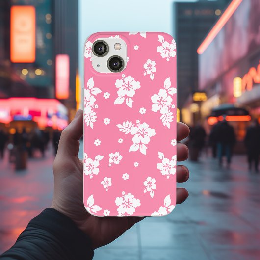 Aloha Pink Classic Hawaiian Seamless Pattern Case-Mate iPhone Case