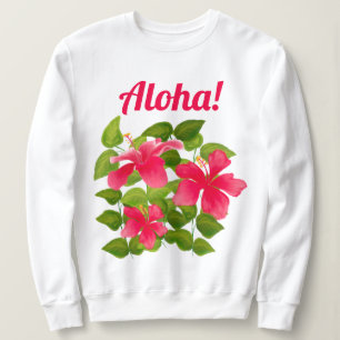 Aloha! Pink Hawaiian Hibiscus Trui