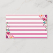 Aloha Pink Pineapple Baby shower Book Request Informatiekaartje (Achterkant)