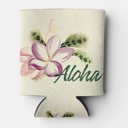 Aloha Plumeria Blikjeskoeler (Voorkant)