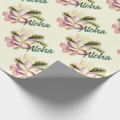 Aloha Plumeria Cadeaupapier (Hoek)