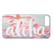 Aloha Plumeria iPhone Case (Achterkant (Horizontaal))