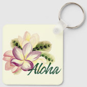 Aloha  Plumeria Island Floral Sleutelhanger (Achterkant)