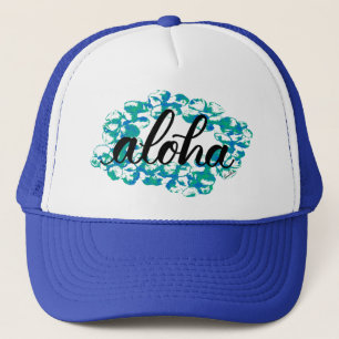 Aloha Plumeria Lei Trucker Hat Trucker Pet