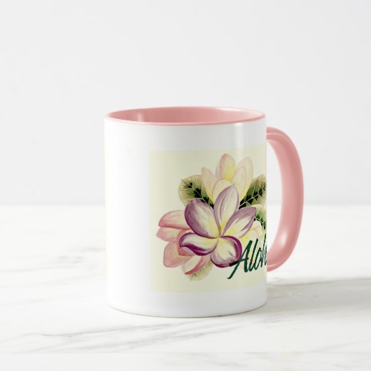 Aloha Plumeria Mok (Voorkant rechts)