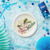 Aloha Plumeria Papieren Bordje (Feest)