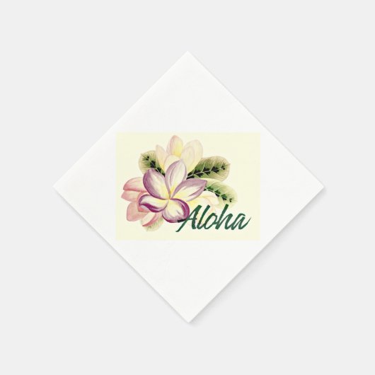 Aloha Plumeria Servetten (Hoek)